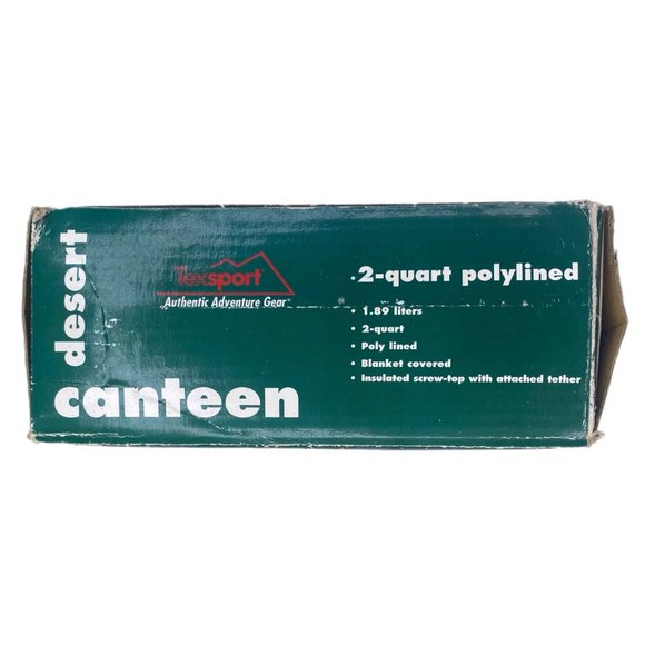 TexSport 2-Quart Polylined Blanket Covered Desert Canteen - Picture 12 of 16